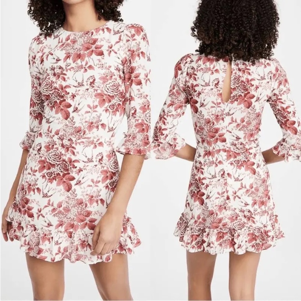 Reformation Doutzen Dress in Toile De Jouy